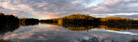 Panoramic Fall Scene Wisconsin Lake