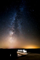Milky way on Green Bay.Door County,WI.