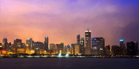 Modern Chicago skyline view.