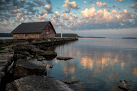 Sunrise on nderson boathouse, Door County WI