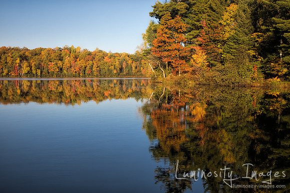 Fall Color Surrounds lake. WI