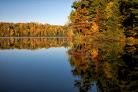 Fall Color Surrounds lake. WI