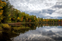 Autumn sunrise on Mcgrath Lake Northen WI.