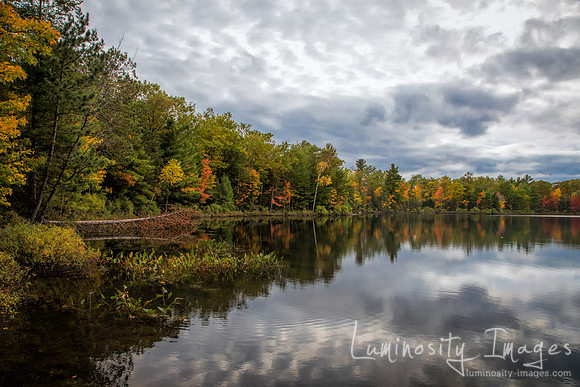 Autumn sunrise on Mcgrath Lake Northen WI.