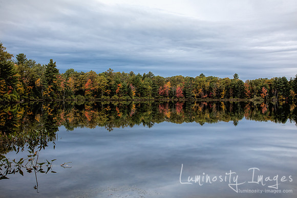 Northern Wisconsin lake in fall.